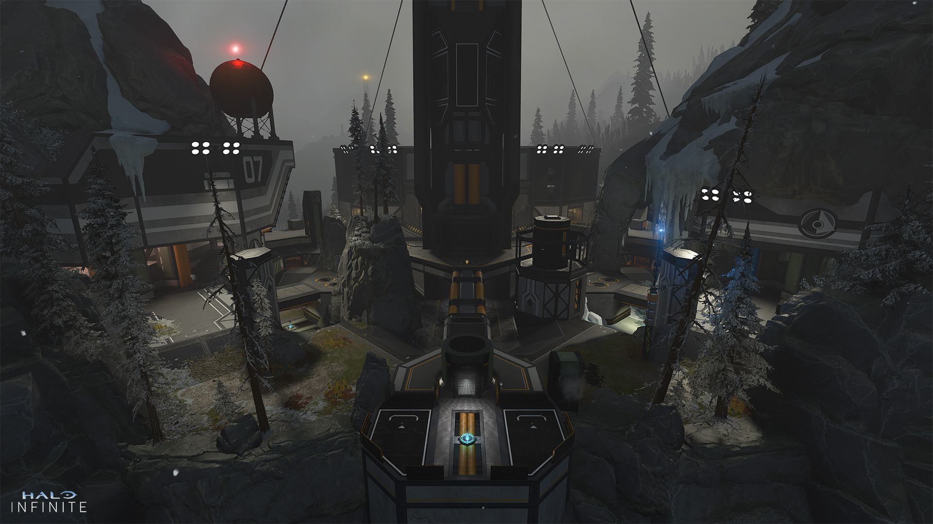 Halo Infinite Extermination map created in Forge.