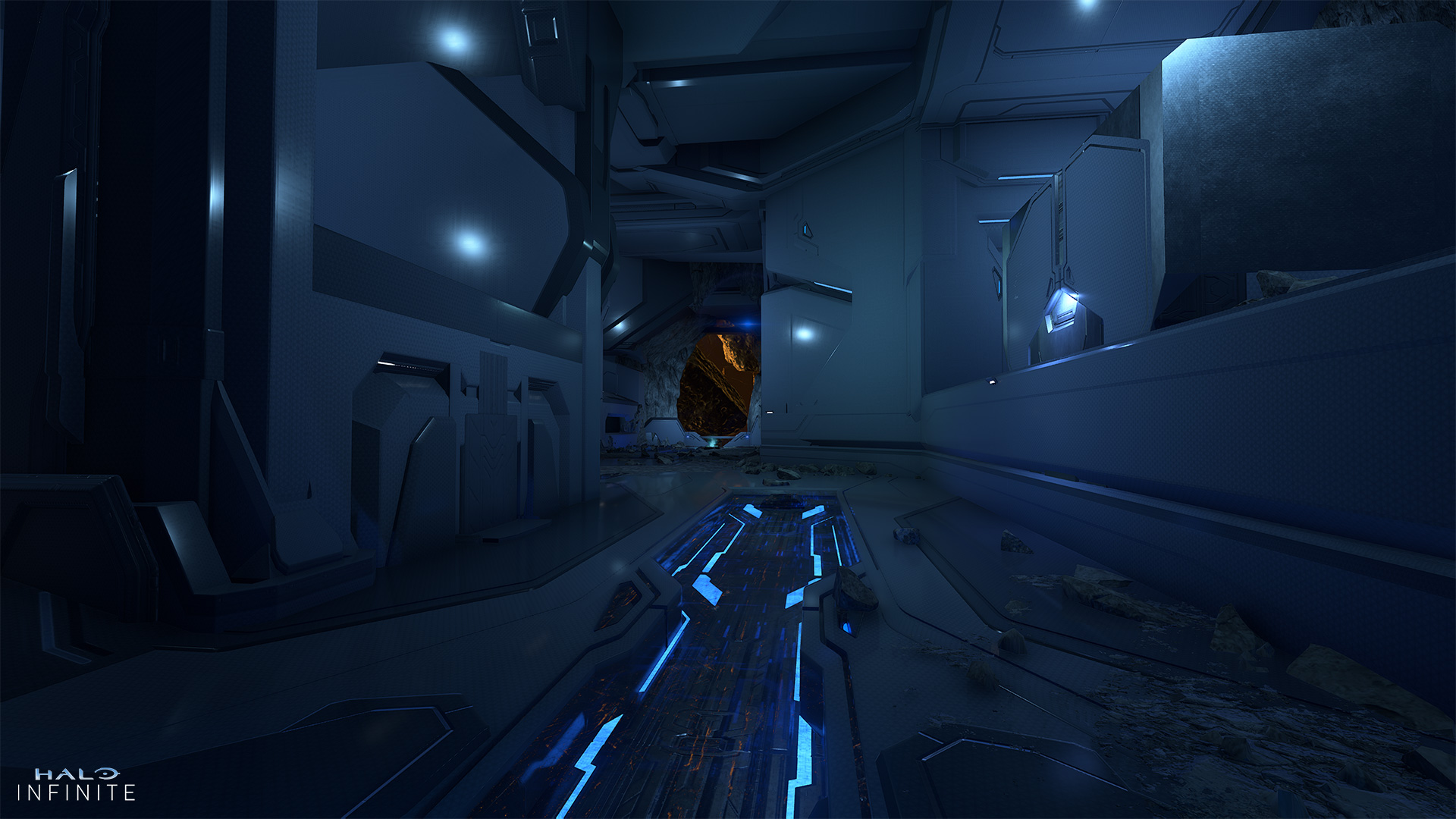 Halo Infinite Extermination map created in Forge.