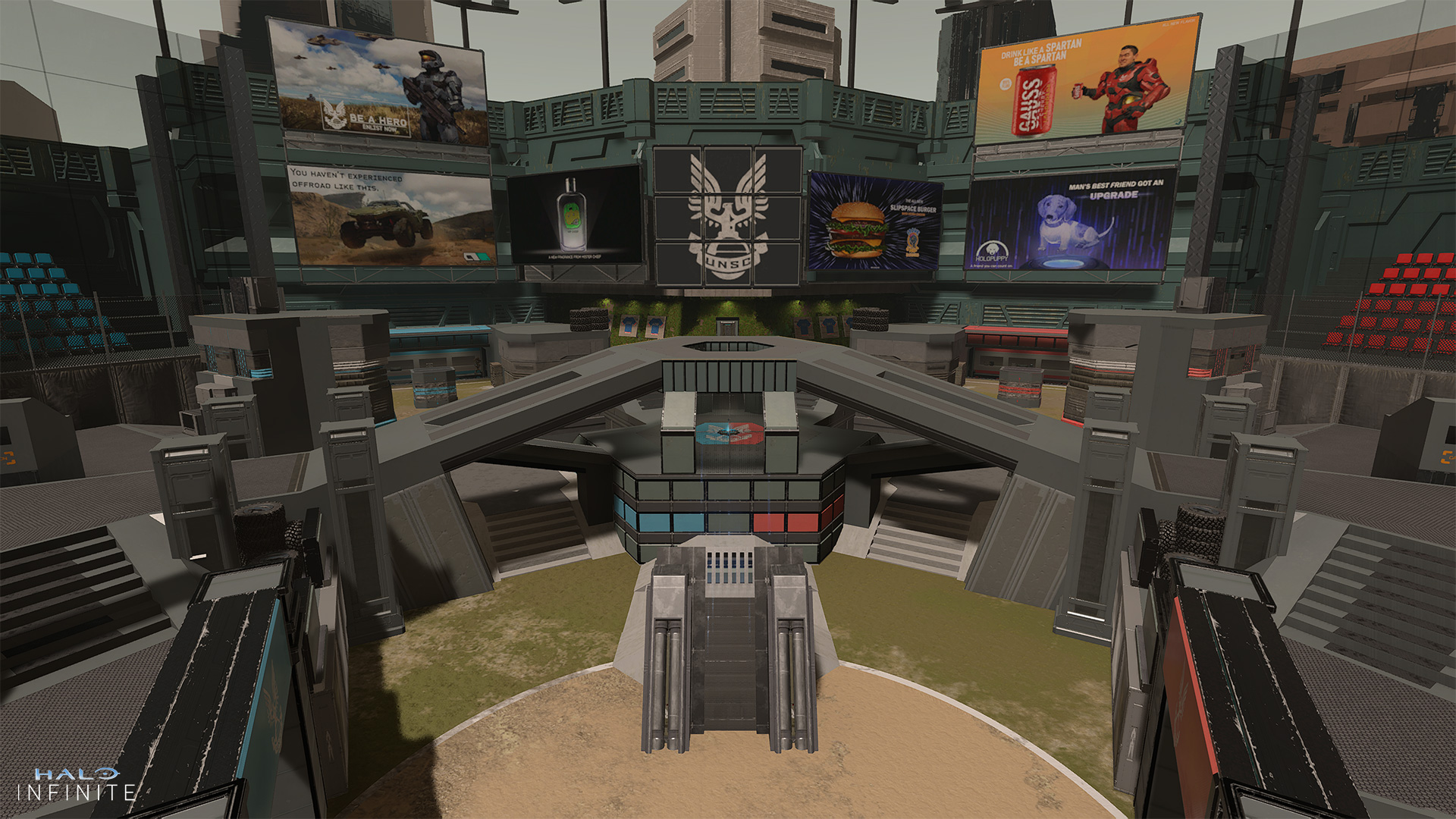 Halo Infinite Extermination map created in Forge.