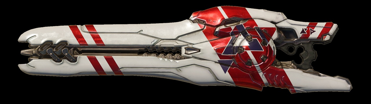 Halo 5 render of the beam rifle Krith's Left Hand