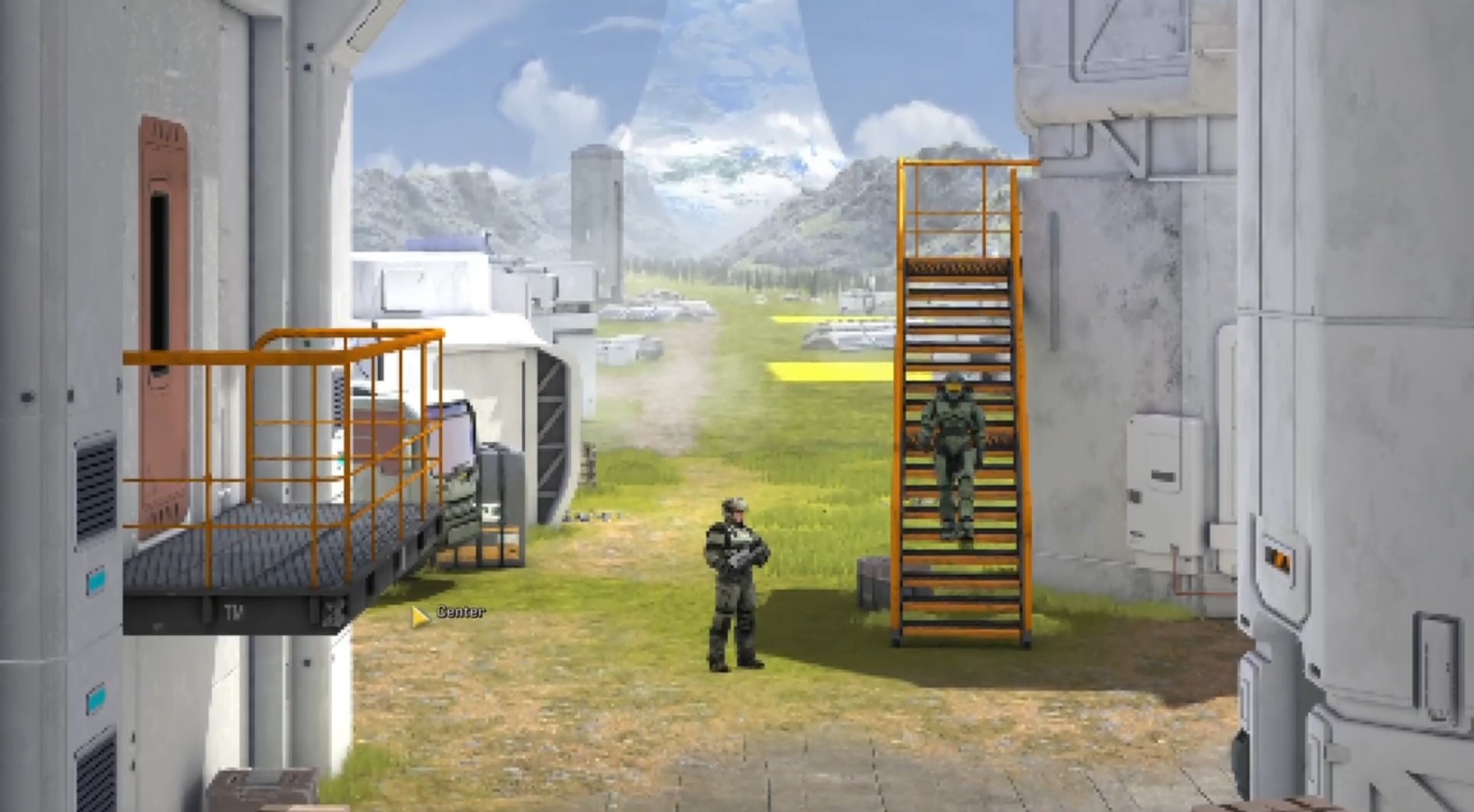 A still from a proof-of-concept animatic for a Halo point-and-click adventure.