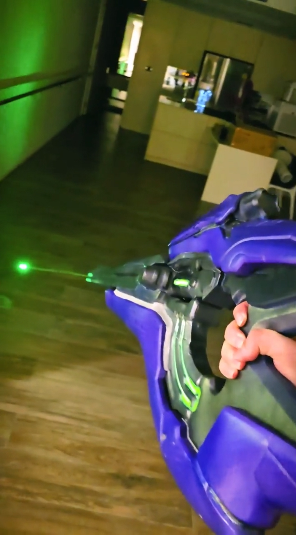 A custom Covenant Carbine with a built-in laser sight.