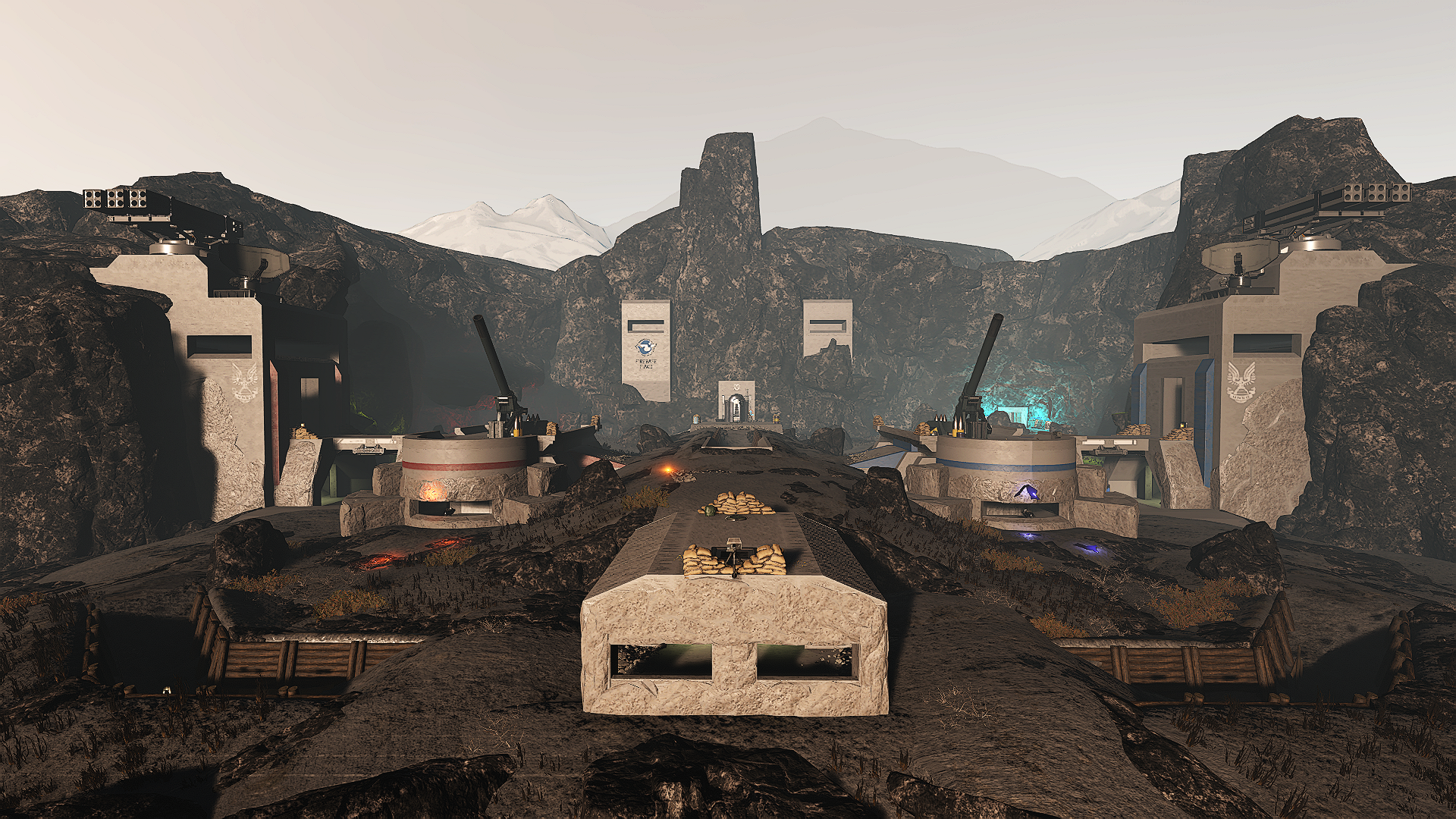 A reimagining of Halo 3's Snowbound for Firefight in Halo Infinite.