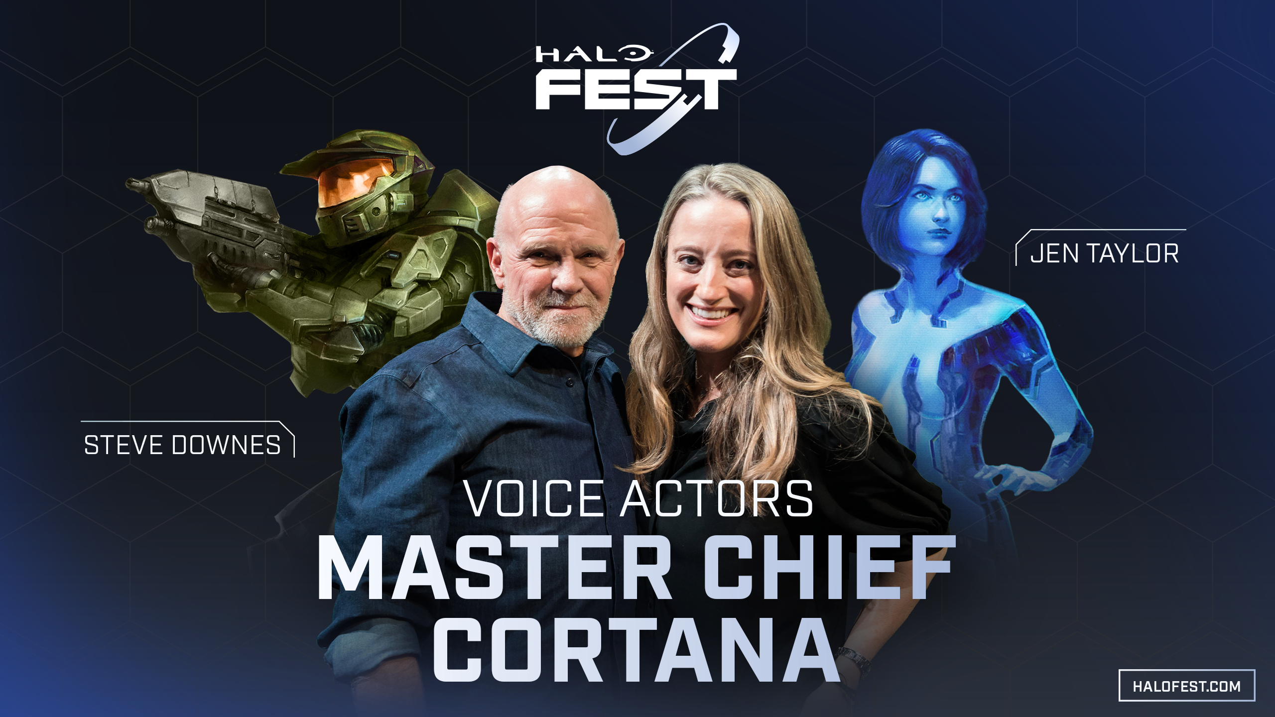 Halo Fest - Voice Actors of Master Chief and Cortana. (Steve Downes and Jen Taylor)