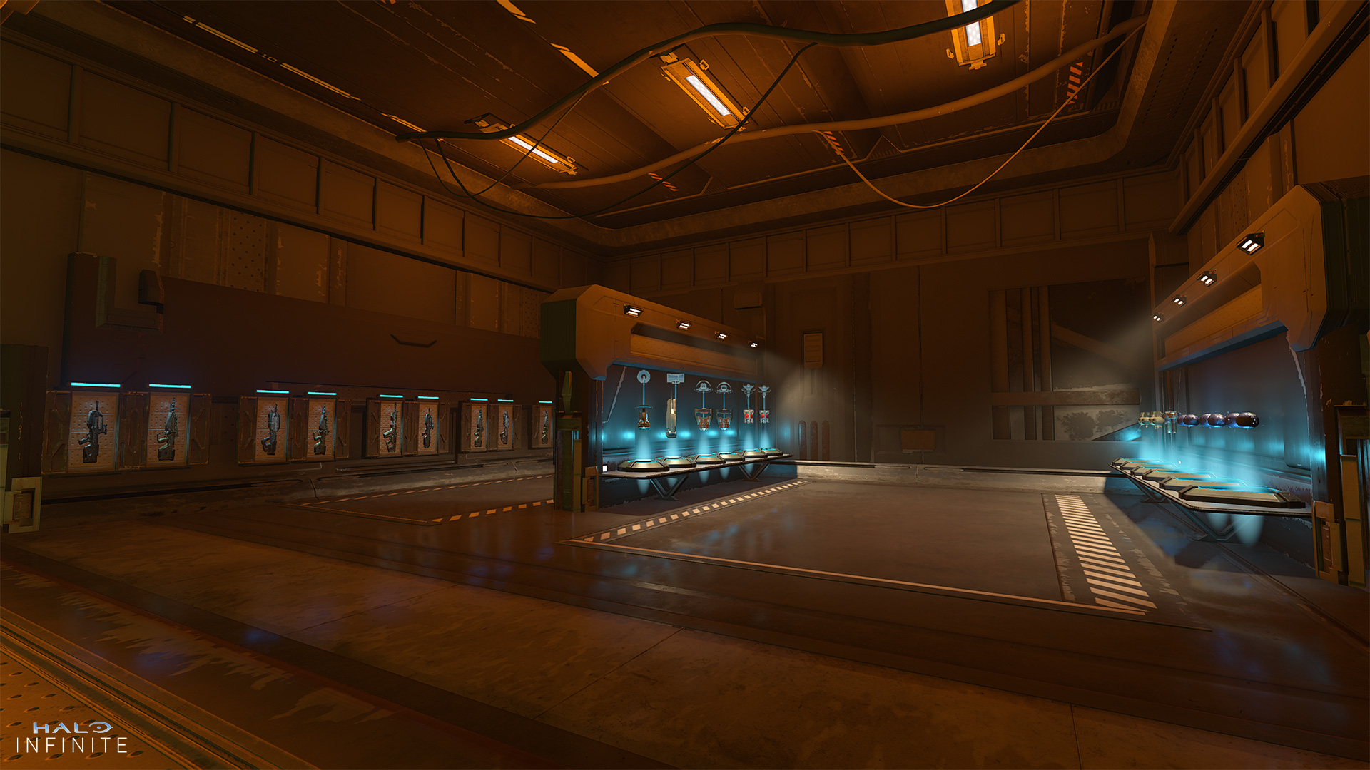 The armor hall on a map for upgrades.