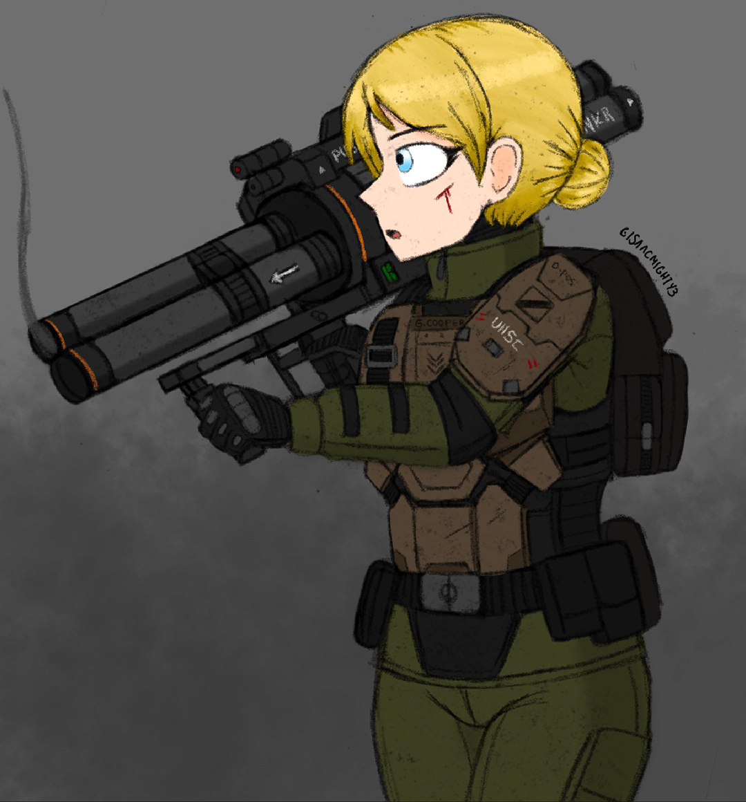 Spartan Grace, an original creation by the artist.