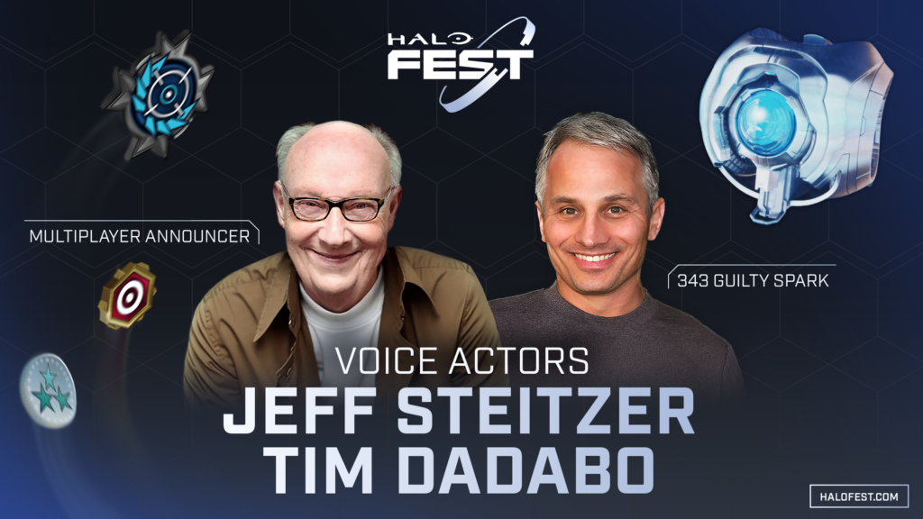 Halo Fest Special Guests, Voice Actors: Jeff Steitzer, Voice of the Multiplayer Announcer, and Tim Dadabo, Voice of 343 Guilty Spark