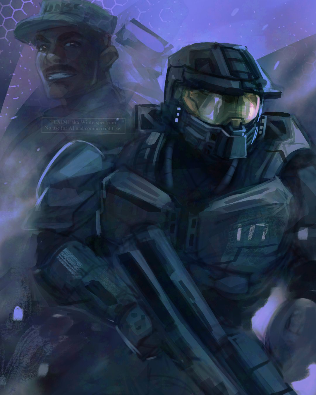 Master Chief and Johnson
