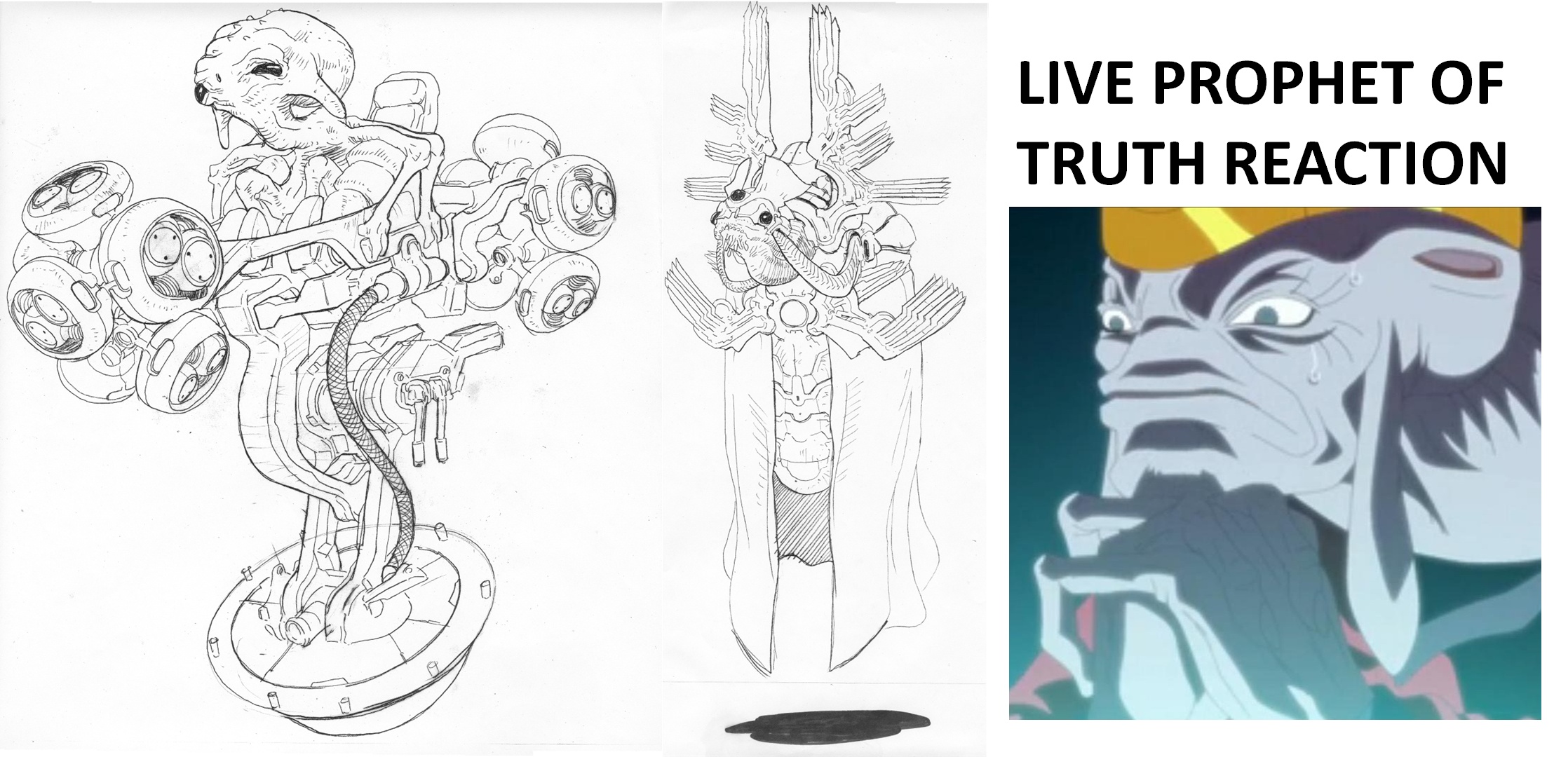 Early iteration art for San'Shyuum in Halo 2