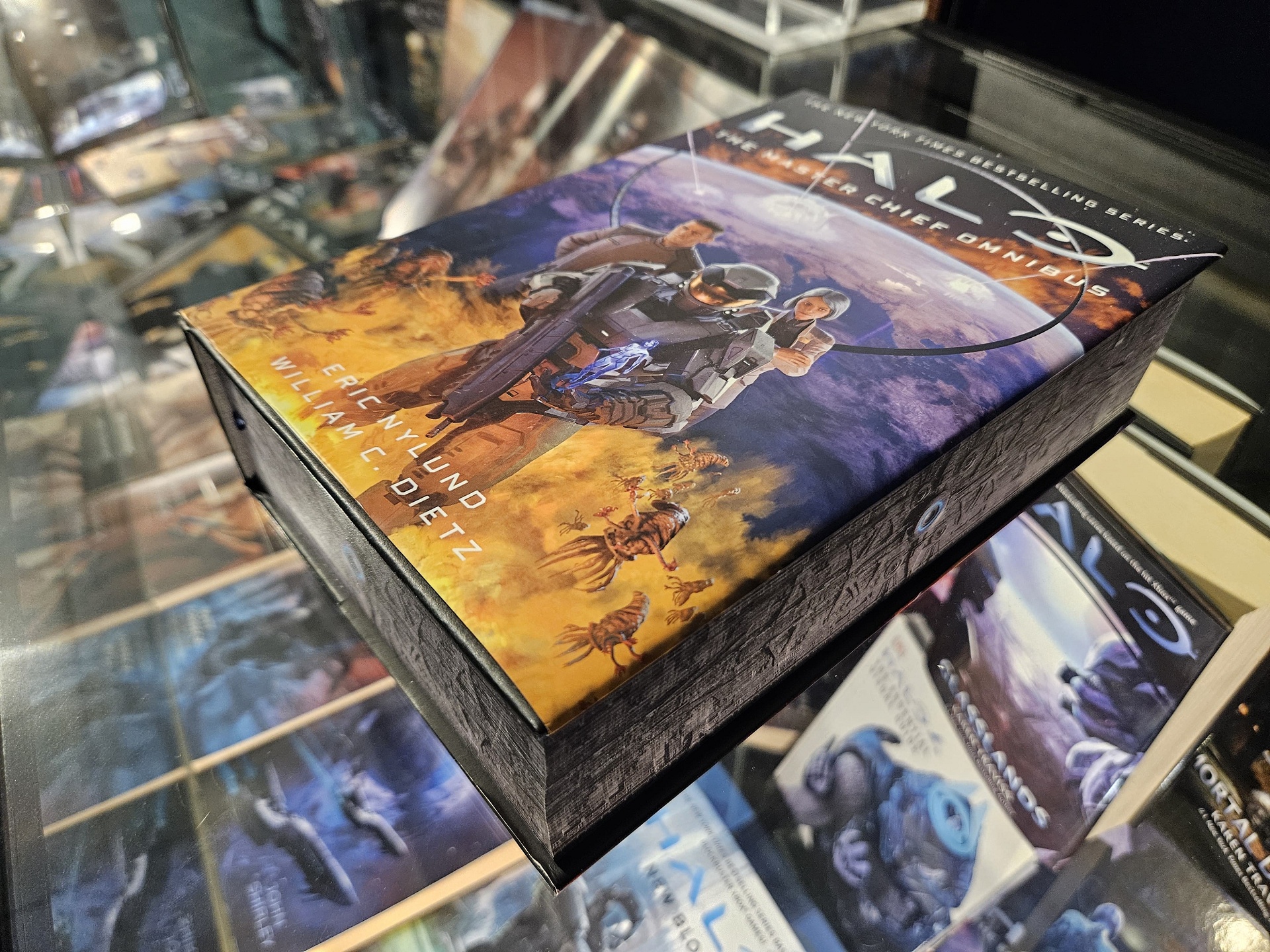 Photo of Halo: The Master Chief Omnibus at the Halo Studios museum