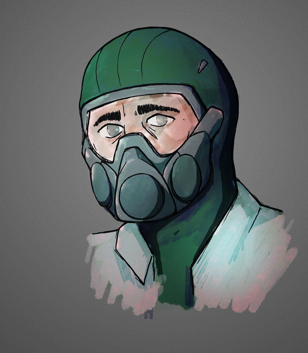 Illustration by Nick Boulton of Gus