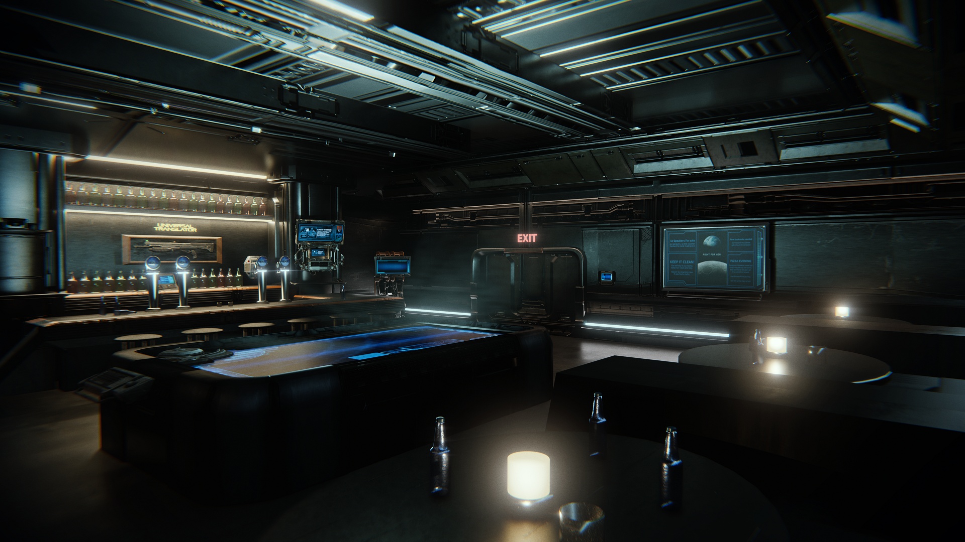 Still Midnight image of the Universal Translator bar on the UNSC Infinity