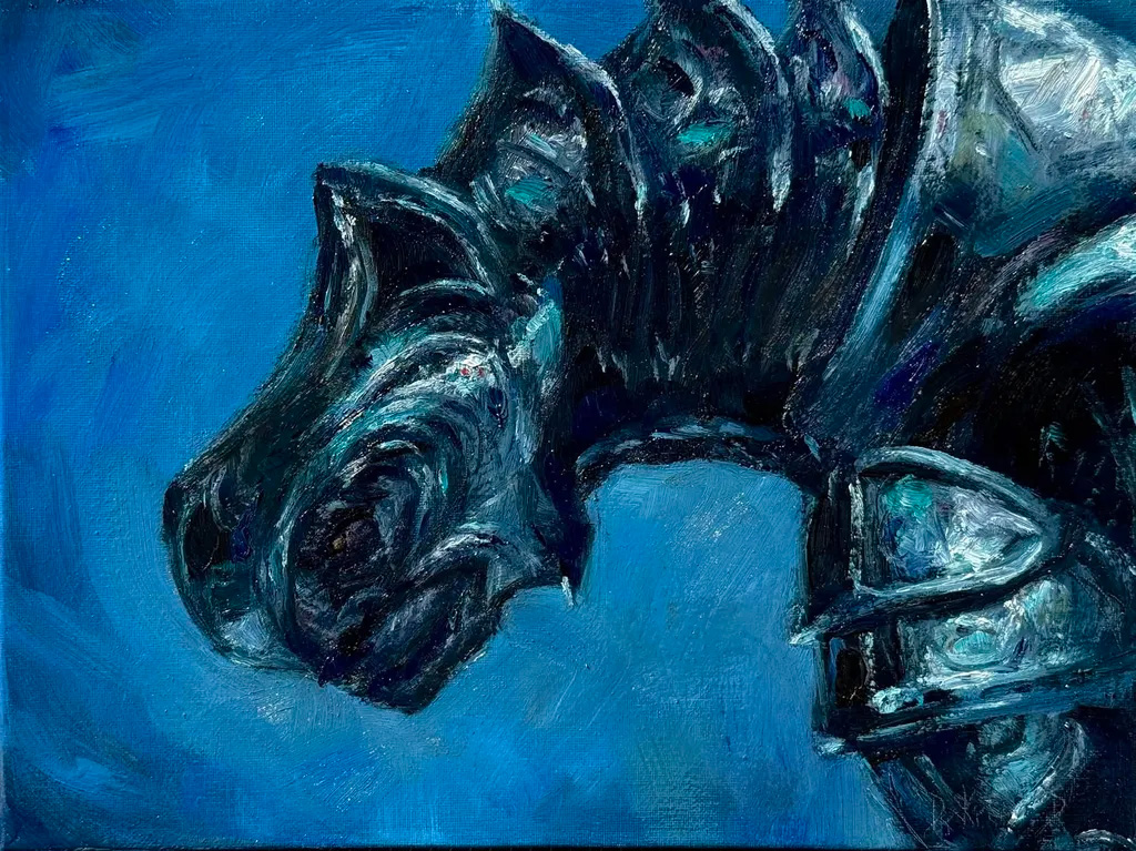 Oil portrait of the Arbiter by Dr. PPPP Man, M.D.