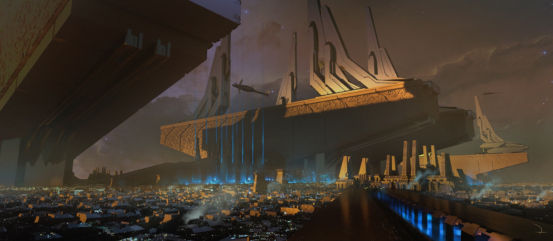 Art of an ancient Ancestor world somewhere in the Perseus Arm of the galaxy