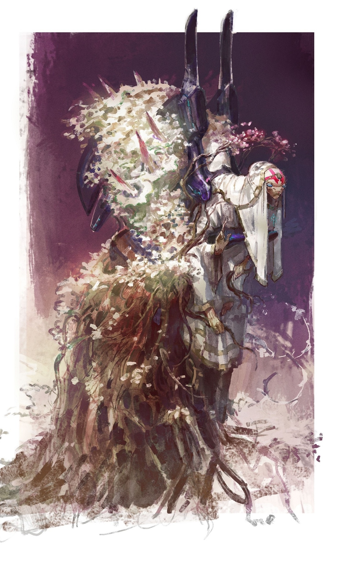 Art of a San'Shyuum on a folasteed mount